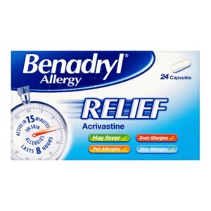 Benadryl Allergy Relief Capsules – 24