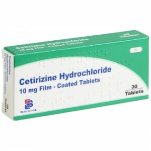 Hayfever & Allergy Cetirizine Tablets – 180 tablets (6 packs)