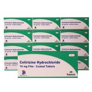 Hayfever & Allergy Cetirizine Tablets – 360 tablets (12 packs)