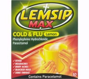 Lemsip Max Flu Lemon -10 sachets