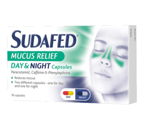 Sudafed Mucus Day & Night – 16 capsules