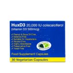 Hux-D3 20,000 IU Colecalciferol Vitamin D3 – 30 Capsules