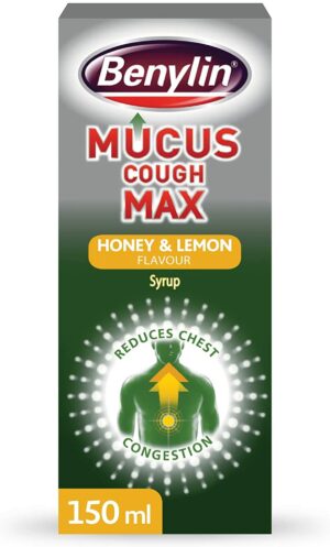 Benylin Mucus Cough Max Honey & Lemon Syrup – 150ml
