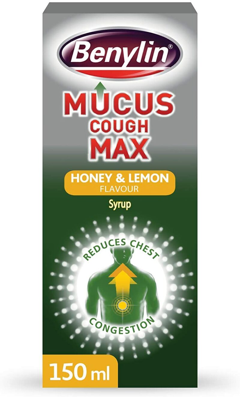 Benylin Mucus Cough Max Honey & Lemon Syrup – 150ml
